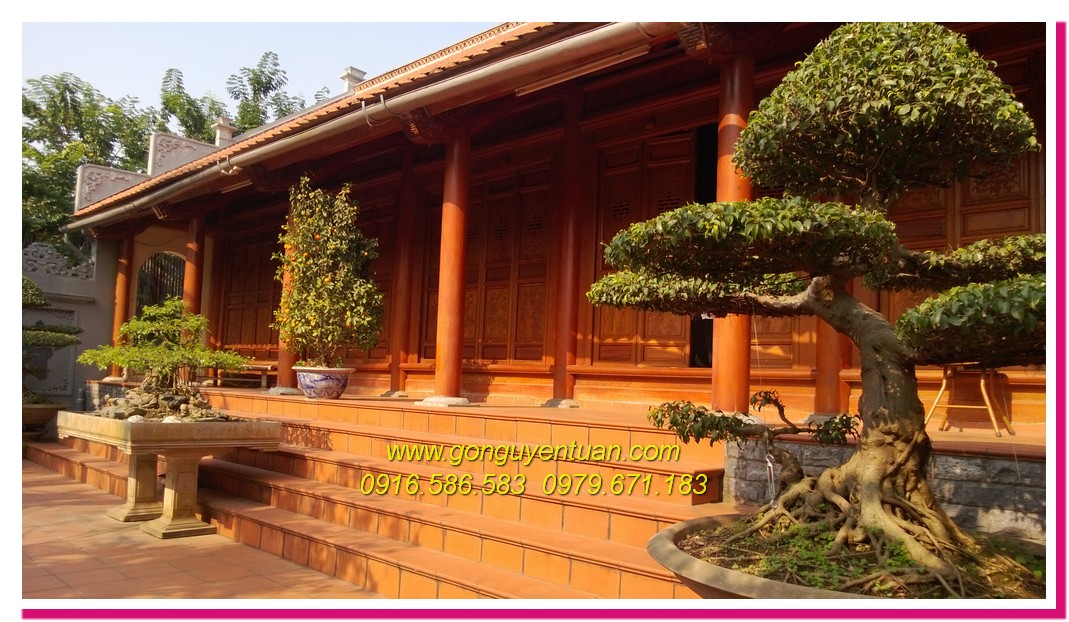 Cửa gỗ nhà Anh Tiến Mê Linh - Hà Nội